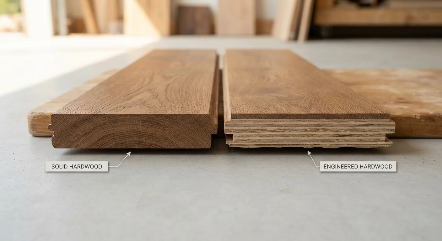 Engineered Hardwood vs. Solid Hardwood Flooring: What Changes Under Your Feet